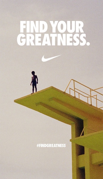 motivational campaign, brand message, inspirational content, lifestyle branding, athletic motivation, fitness inspiration, sports campaign, brand awareness, modern typography, bold, energetic, neutral, green